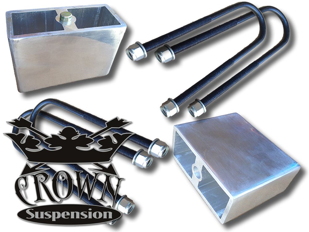 Crown Suspension Aluminum Lowering Blocks - 3" - 92-04 S-10