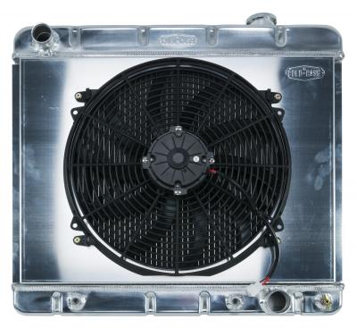 Cold Case Aluminum Radiator With 16" Fan Kit - 63-66