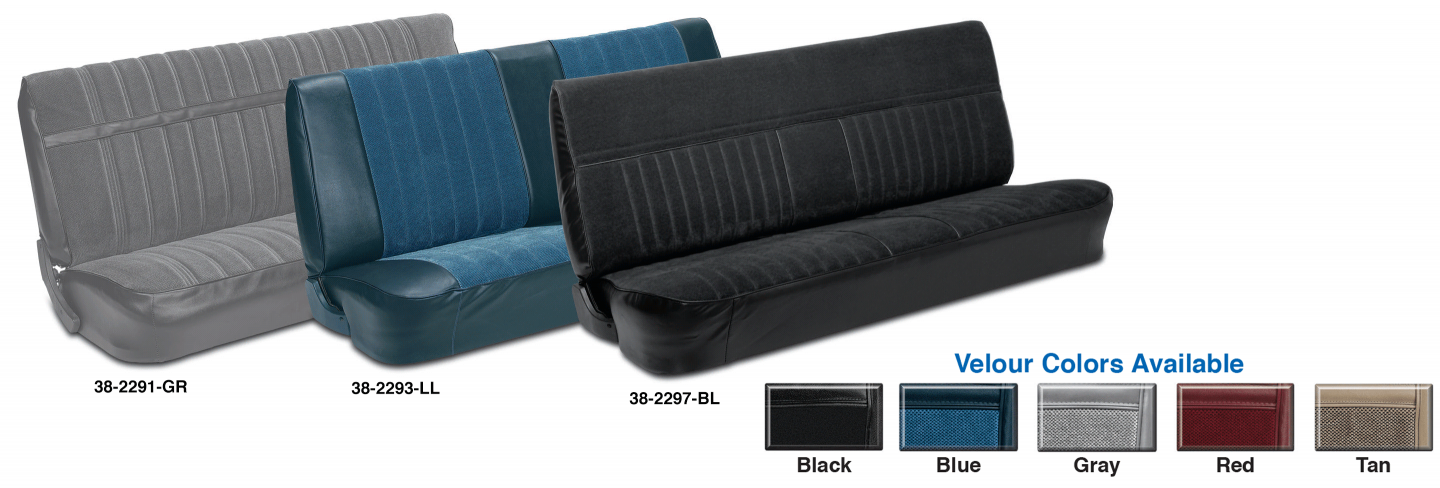 Bench Seat Cover - Velour - 81-87
